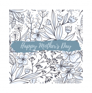 Blue Flowers Mother's Day Card