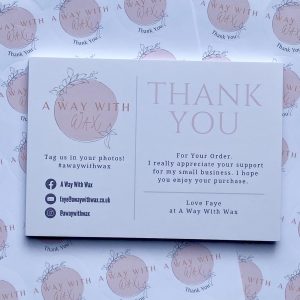 Custom Thank You Card Creation