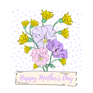 Dots & Flowers Mother's Day Card