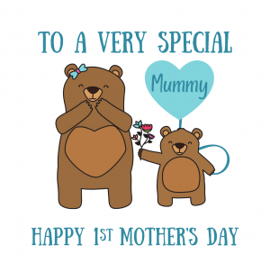 Blue 1st Mother's Day Card