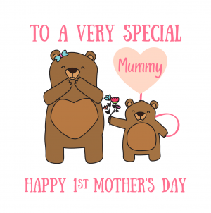 Pink 1st Mother's Day Card