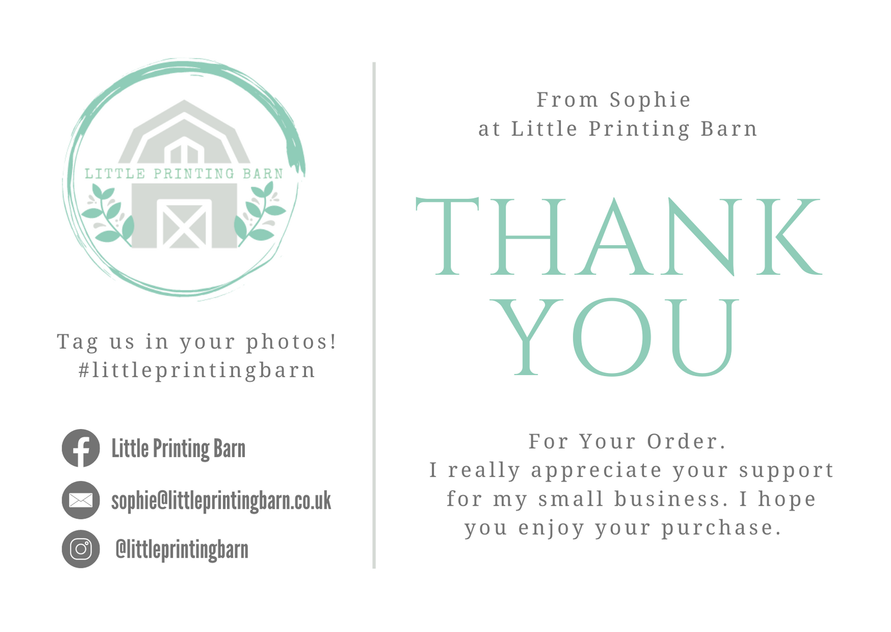 Custom Thank You Card Creation - Image 6