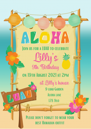 Personalised Party Invitations