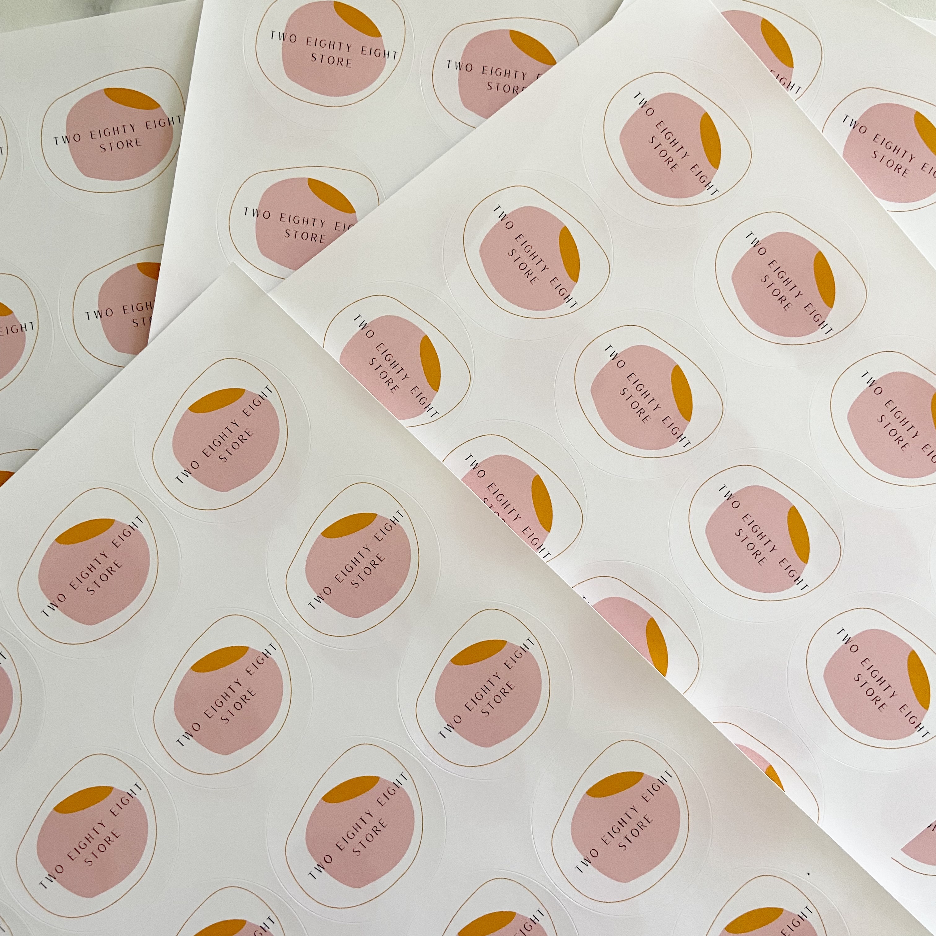45mm Round Gloss Stickers for logo or label