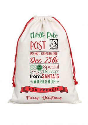 Personalised Christmas Santa Sack