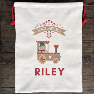 Personalised Train Christmas Sack