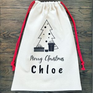Personalised Dotty Christmas Tree Sack