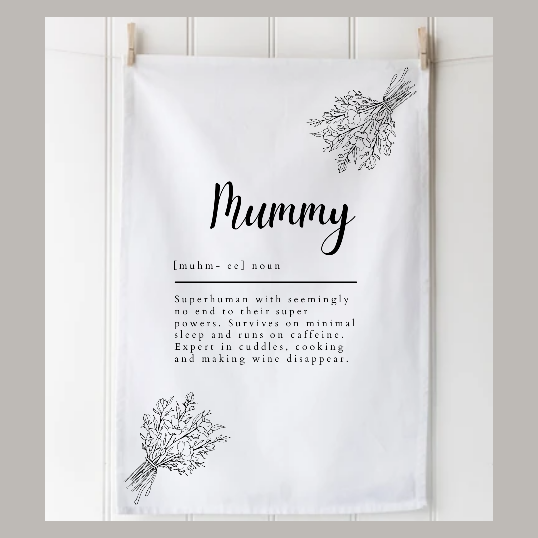 Personalised Mum Noun Tea Towel - Image 3
