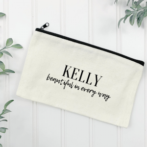 Personalised Beautiful In Every Way Makeup Bag