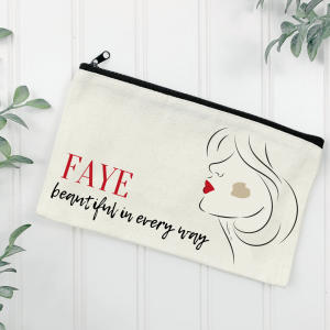 Personalised Beautiful In Every Way Face Makeup Bag