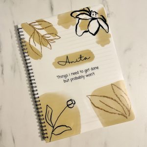 Yellow Personalised Notebook - Things I Need To Get Done
