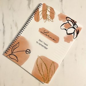 Orange Personalised Notebook - Shit I Have To Remember