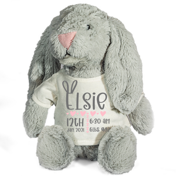 Personalised Birthday Rabbit Plush Toy