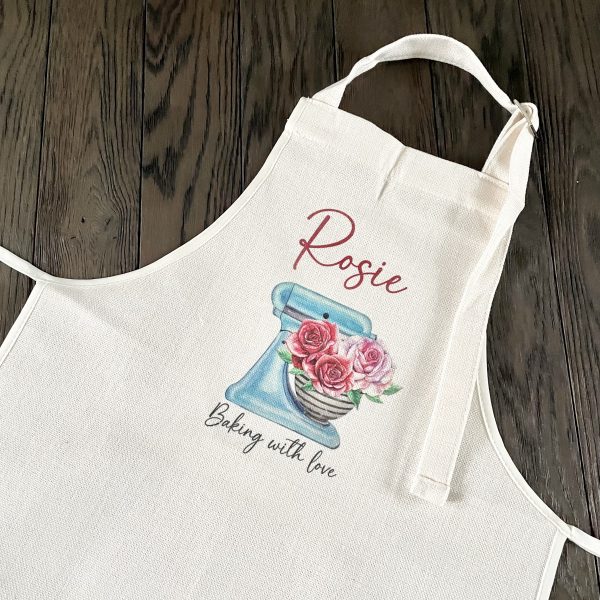 Personalised Linen Apron - Baking Design
