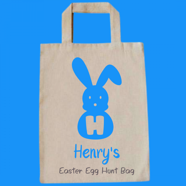 Personalised Bunny Gift or Easter Egg Hunt Bag - Image 5