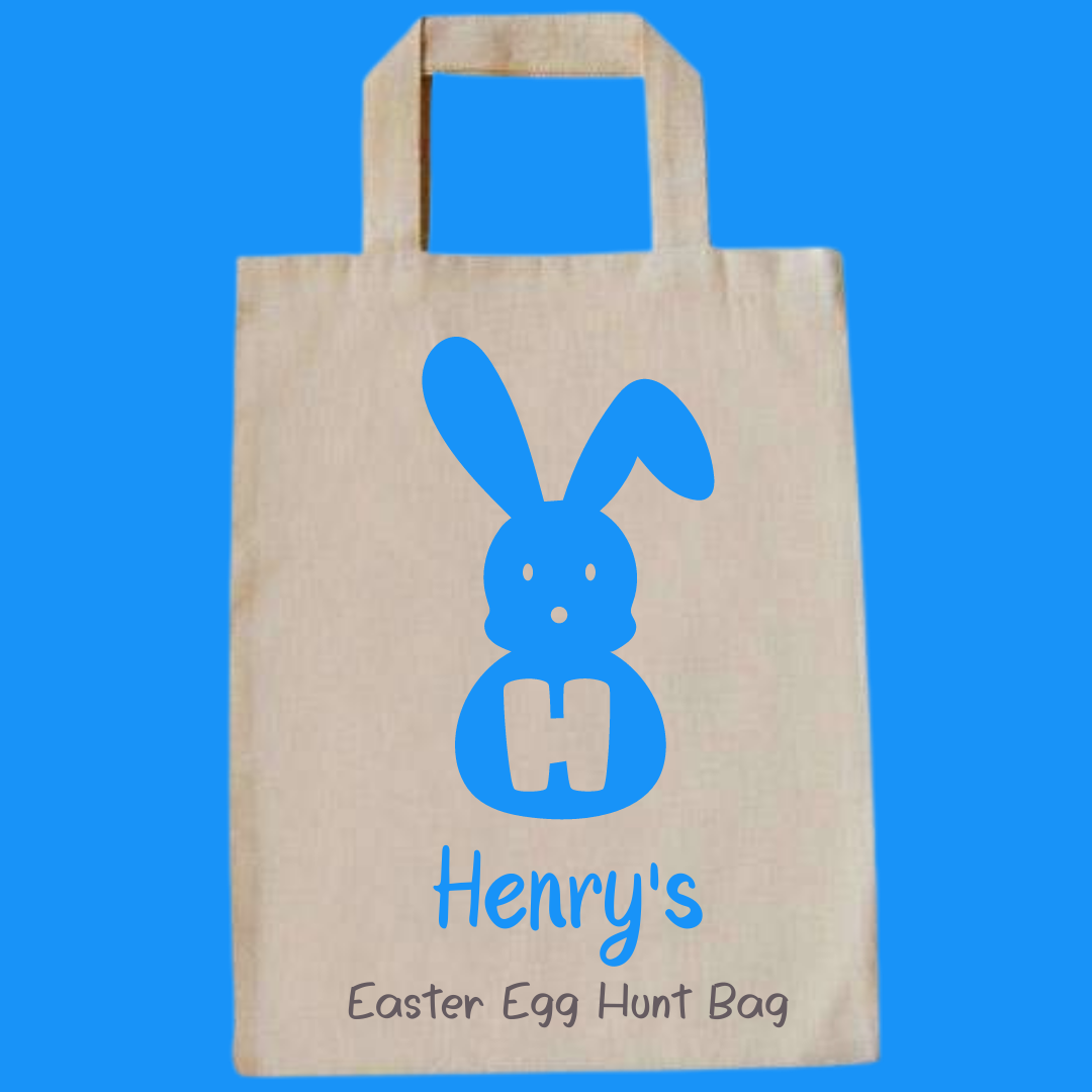 Personalised Bunny Gift or Easter Egg Hunt Bag - Image 5