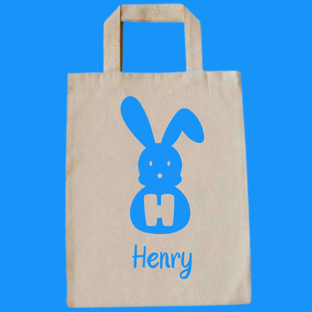 Personalised Bunny Gift or Easter Egg Hunt Bag - Image 6