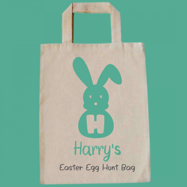 Personalised Bunny Gift or Easter Egg Hunt Bag - Image 3