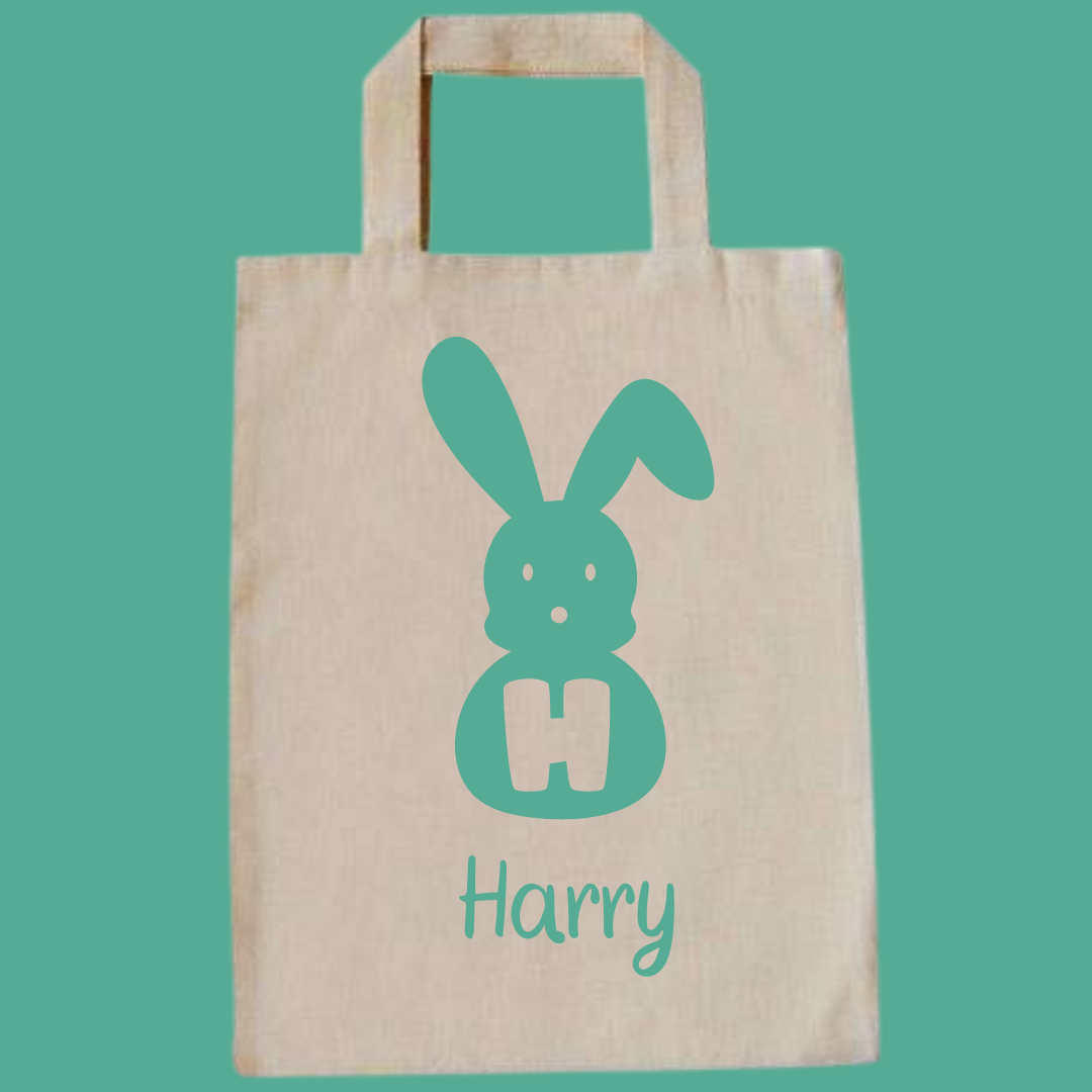 Personalised Bunny Gift or Easter Egg Hunt Bag - Image 4