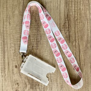 Personalised Coffee Cup Print Lanyard | Teacher Lanyard