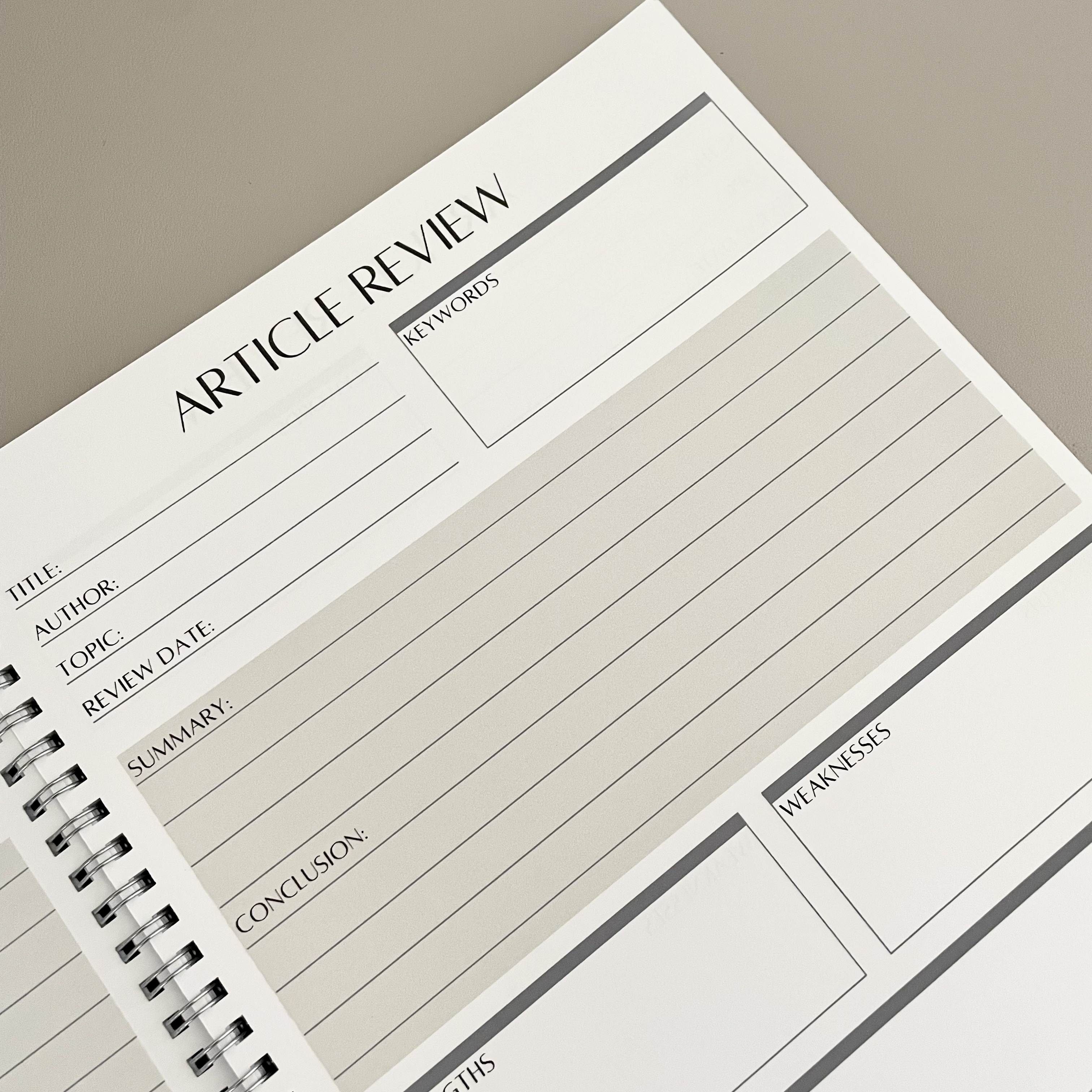Personalised Dissertation A4 Notebook | Dissertation Journal | Dissertation Planner - Image 4