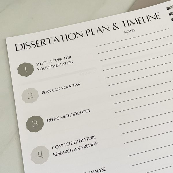 Personalised Dissertation A4 Notebook | Dissertation Journal | Dissertation Planner - Image 5