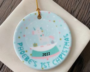 Personalised 1st Christmas Tree Decoration For New Baby