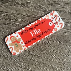 Personalised Hello my name is Gingerbread Man Name Badge